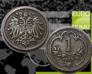 1 HELLER 1893 B.Z. RAKUSKO UHORSKO