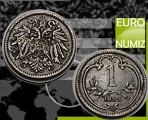 1 HELLER 1895 B.Z. RAKUSKO UHORSKO