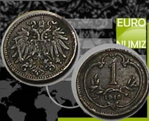 1 HELLER 1910 B.Z.  RAKUSKO UHORSKO