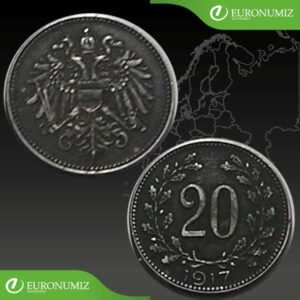 20 HELLER 1917 B.Z. RAKUSKO UHORSKO
