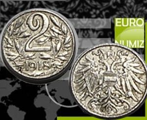 2 HELLER 1918 RAKUSKO UHORSKO