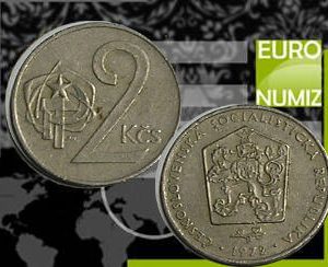 2 KORUNY 1972 CESKOSLOVENSKA SOCIALISTICKA REPUBLIKA