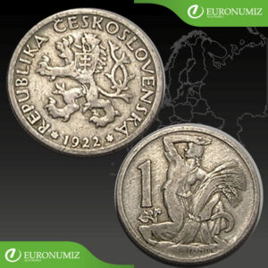 1 KORUNA 1922 REPUBLIKA CESKOSLOVENSKA