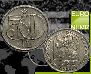 50 HALIER 1989 CESKOSLOVENSKA SOCIALISTICKA REPUBLIKA