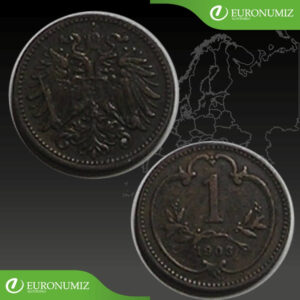 1 HELLER 1903 B.Z. RAKUSKO UHORSKO