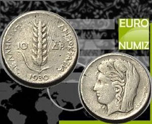 10 DRACHMA 1930 GRECKO  STRIEBRO