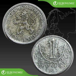 1 KORUNA 1943 PROTEKTORAT CECHY A MORAVA