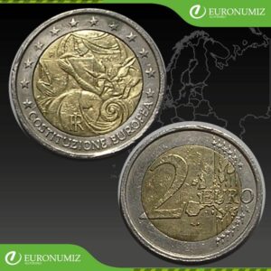 2 € 2005 TALIANSKO  EUROPSKA USTAVA Z OBEHU