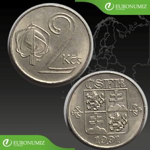 2 KORUNY 1991 CSFR