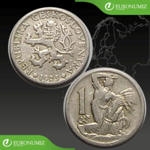1 KORUNA 1923 REPUBLIKA CESKOSLOVENSKA