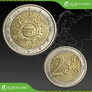 2 € 2012 SLOVINSKO  ZAVEDENIE EURO MENY Z OBEHU