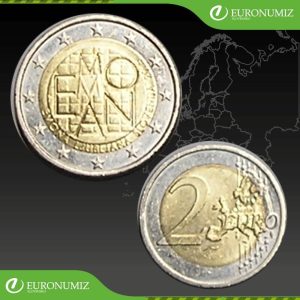 2 € 2015 SLOVINSKO  MESTO EMONA Z OBEHU