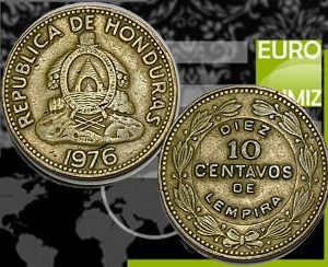 10 CENTAVOS 1976 HONDURAS