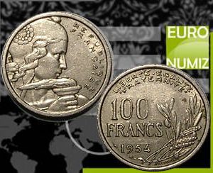 100 FRANCS 1954 FRANCUZSKO