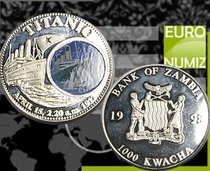 1000 KWACHA 1998 ZAMBIA  TITANIC