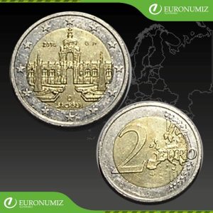 2 € 2016 G NEMECKO SACHSEN Z OBEHU