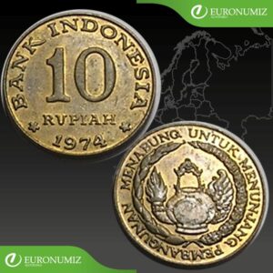 10 RUPIAH 1974 INDONEZIA
