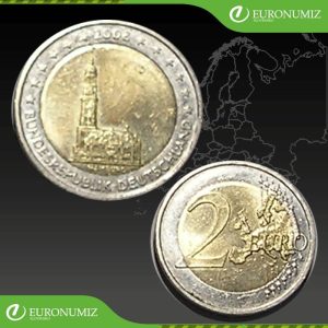 2 € 2008 D NEMECKO HAMBURG Z OBEHU