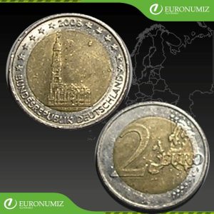 2 € 2008 F NEMECKO HAMBURG Z OBEHU