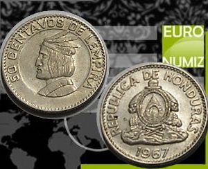 50 CENTAVOS 1967 HONDURAS