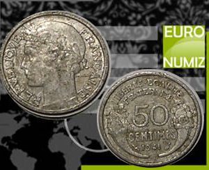 50 CENTIMES 1941 FRANCUZSKO