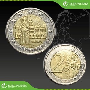 2 € 2010 G NEMECKO BREMEN Z OBEHU