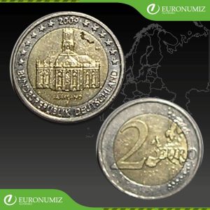 2 € 2009 F NEMECKO SAARLAND Z OBEHU