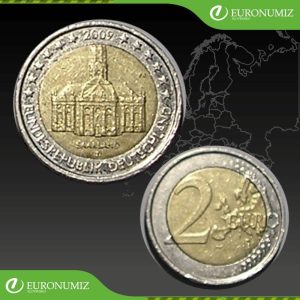 2 € 2009 D NEMECKO SAARLAND Z OBEHU