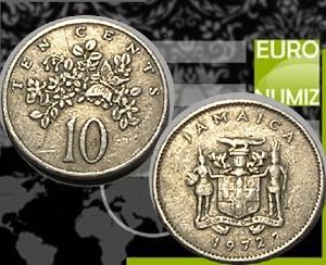 TEN CENTS 1972 JAMAJKA