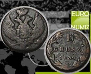 1 GROSZ 1839 POLSKO