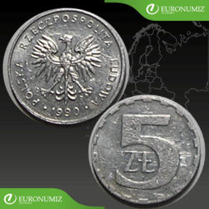 5 ZLOTY 1990 POLSKO