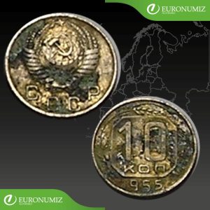 10 KOPEJOK 1955 RUSKO CCCP