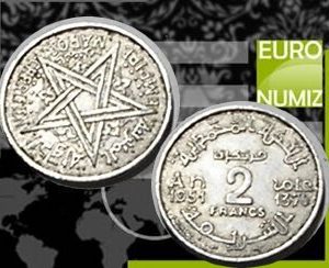 2 FRANCS 1951 MAROKO