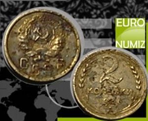 2 KOPEJKY 1936 RUSKO CCCP ZLY STAV