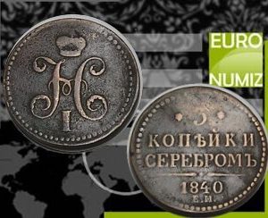 3 KOPEJKY 1840 RUSKO