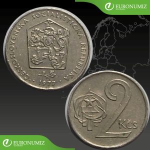 2 KORUNY 1977 CESKOSLOVENSKA SOCIALISTICKA REPUBLIKA