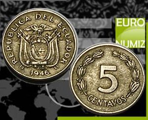 5 CENTAVOS 1946 EKVADOR