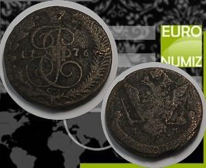 5 KOPEEK 1776 RUSKO CATHARINA II