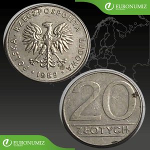 20 ZLOTYCH 1989 POLSKO