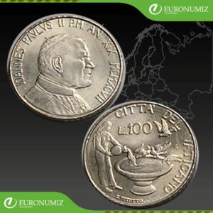 100 LIR 1997 VATIKAN JAN PAVOL II