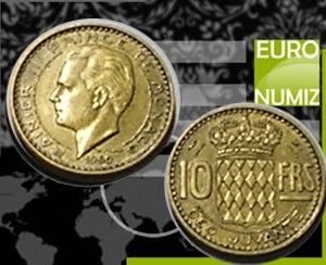 10 FRANCS 1950 MONAKO