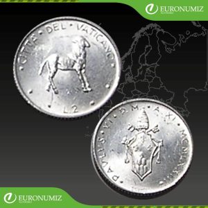 2 LIRI 1973 VATIKAN PAVOL VI