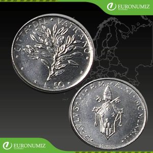 50 LIR 1973 VATIKAN PAVOL VI