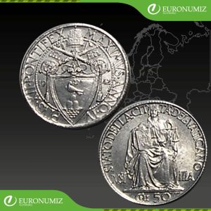 50 CENTESIMI 1942 VATIKAN PIUS XII
