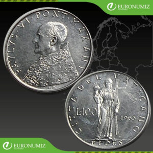 100 LIR 1963 VATIKAN PAVOL VI