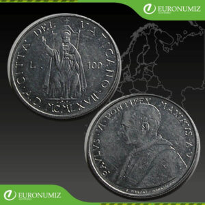 100 LIR 1967 VATIKAN PAVOL VI