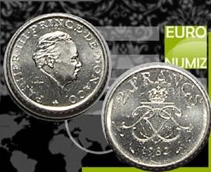 2 FRANCS 1982 MONAKO