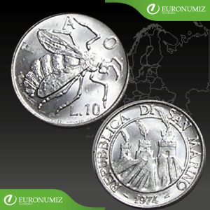10 LIR 1974 SAN MARINO