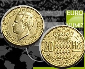 20 FRANCS 1951 MONAKO