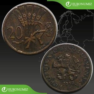 20 HALIER 1950 REPUBLIKA CESKOSLOVENSKA